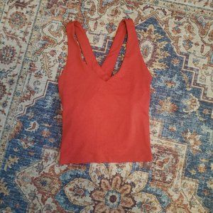 Girlfriend Collective Zoe Superstretch Tank, Size: L Color: Flame